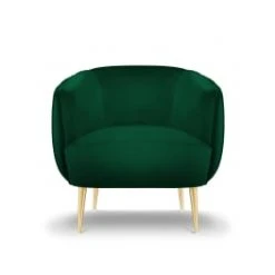 Micadoni Home Fauteuils Fauteuil En Velours Noir -Fauteuils, poufs et repose-pieds Soldes fauteuil en velours vert bouteille 10
