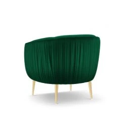 Micadoni Home Fauteuils Fauteuil En Velours Vert Bouteille -Fauteuils, poufs et repose-pieds Soldes fauteuil en velours vert bouteille 2
