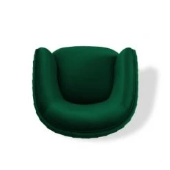 Micadoni Home Fauteuils Fauteuil En Velours Vert Bouteille -Fauteuils, poufs et repose-pieds Soldes fauteuil en velours vert bouteille 8
