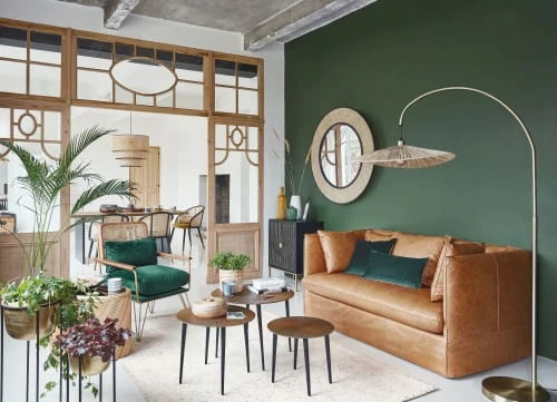 Maisons Du Monde Fauteuils Fauteuil En Velours Vert Cannage En Rotin 5 Maisons Du Monde Fauteuils Fauteuil En Velours Vert Cannage En Rotin – Image 5