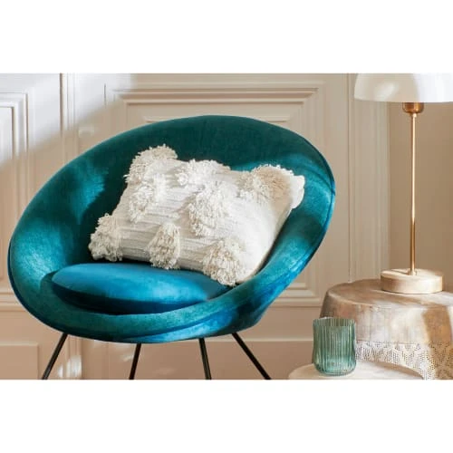 Pomax Fauteuils Fauteuil En Velours Vert émeraude 4 Pomax Fauteuils Fauteuil En Velours Vert émeraude – Image 4