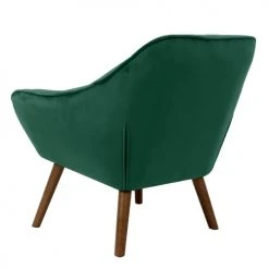 Rendez Vous Déco Fauteuils Fauteuil En Velours Vert Foncé Avec Accoudoirs -Fauteuils, poufs et repose-pieds Soldes fauteuil en velours vert fonce avec accoudoirs 5