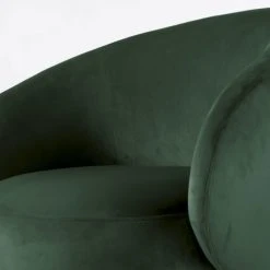 Maisons Du Monde Fauteuils Fauteuil En Velours Vert Forêt -Fauteuils, poufs et repose-pieds Soldes fauteuil en velours vert foret 1000 1 31 209951 4