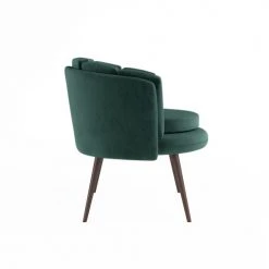 Potiron Paris Fauteuils Fauteuil En Velours Vert Forêt -Fauteuils, poufs et repose-pieds Soldes fauteuil en velours vert foret 2