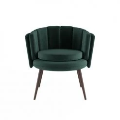 Potiron Paris Fauteuils Fauteuil En Velours Vert Forêt