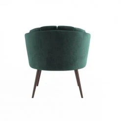 Potiron Paris Fauteuils Fauteuil En Velours Vert Forêt -Fauteuils, poufs et repose-pieds Soldes fauteuil en velours vert foret 5