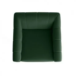 Potiron Paris Fauteuils Fauteuil En Velours Vert Sapin -Fauteuils, poufs et repose-pieds Soldes fauteuil en velours vert sapin 3