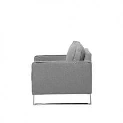 Beliani Fauteuils Fauteuil Gris -Fauteuils, poufs et repose-pieds Soldes fauteuil gris 3