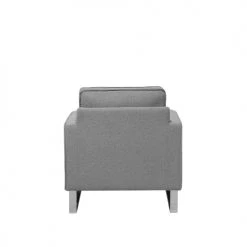 Beliani Fauteuils Fauteuil Gris -Fauteuils, poufs et repose-pieds Soldes fauteuil gris 4