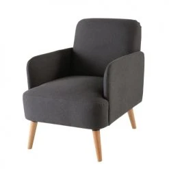 Maisons Du Monde Fauteuils Fauteuil Gris Anthracite