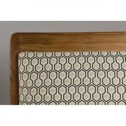 MACABANE Fauteuils Fauteuil Hexago En Teck Tissu Vert -Fauteuils, poufs et repose-pieds Soldes fauteuil hexago en teck tissu vert 2