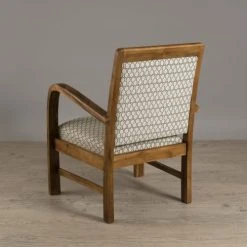 MACABANE Fauteuils Fauteuil Hexago En Teck Tissu Vert -Fauteuils, poufs et repose-pieds Soldes fauteuil hexago en teck tissu vert 3