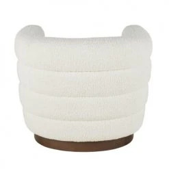 Maisons Du Monde Fauteuils Fauteuil Imitation Fourrure écrue Et Pieds En Bois De Chêne -Fauteuils, poufs et repose-pieds Soldes fauteuil imitation fourrure ecrue et pieds en bois de chene 1000 11 10 219770 4