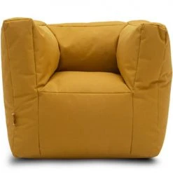 Jollein Fauteuils Fauteuil Imperméable Bean Bag En Toile Moutarde (45 X 40 X 36 Cm)
