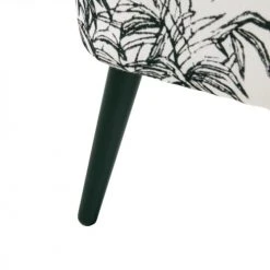 Maisons Du Monde Fauteuils Fauteuil Imprimé Jungle Noir Et Blanc -Fauteuils, poufs et repose-pieds Soldes fauteuil imprime jungle noir et blanc 1000 10 14 185990 5