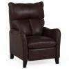 Beliani Fauteuils Fauteuil Inclinable En Tissu Marron
