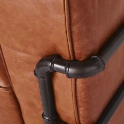 Maisons Du Monde Fauteuils Fauteuil Indus à Roulettes En Cuir Effet Vieilli -Fauteuils, poufs et repose-pieds Soldes fauteuil indus a roulettes en cuir effet vieilli 1000 13 18 198335 4