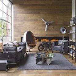 Maisons Du Monde Fauteuils Fauteuil Indus à Roulettes En Cuir Noir Et Métal -Fauteuils, poufs et repose-pieds Soldes fauteuil indus a roulettes en cuir noir et metal 1000 15 20 198337 5