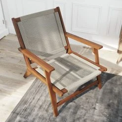 Baita Fauteuils Fauteuil Lounge En Bimatière 1 Place Naturel -Fauteuils, poufs et repose-pieds Soldes fauteuil lounge en bimatiere 1 place naturel 2