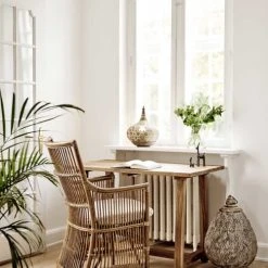 Sika Design Fauteuils Fauteuil Lounge En Rotin Antique -Fauteuils, poufs et repose-pieds Soldes fauteuil lounge en rotin antique 3