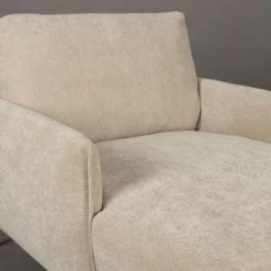 Dutchbone Fauteuils Fauteuil Lounge En Tissu Beige -Fauteuils, poufs et repose-pieds Soldes fauteuil lounge en tissu beige 2