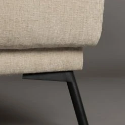 Dutchbone Fauteuils Fauteuil Lounge En Tissu Beige -Fauteuils, poufs et repose-pieds Soldes fauteuil lounge en tissu beige 5