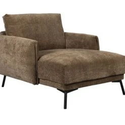 Dutchbone Fauteuils Fauteuil Lounge En Tissu Café