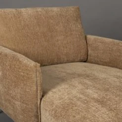 Dutchbone Fauteuils Fauteuil Lounge En Tissu Camel -Fauteuils, poufs et repose-pieds Soldes fauteuil lounge en tissu camel 2