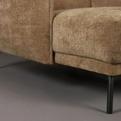 Dutchbone Fauteuils Fauteuil Lounge En Tissu Camel -Fauteuils, poufs et repose-pieds Soldes fauteuil lounge en tissu camel 4