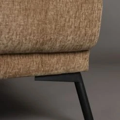 Dutchbone Fauteuils Fauteuil Lounge En Tissu Camel -Fauteuils, poufs et repose-pieds Soldes fauteuil lounge en tissu camel 5