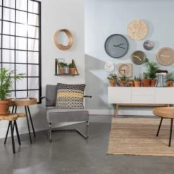 Zuiver Fauteuils Fauteuil Lounge En Tissu Cotelé Gris Froid -Fauteuils, poufs et repose-pieds Soldes fauteuil lounge en tissu cotele gris froid 3