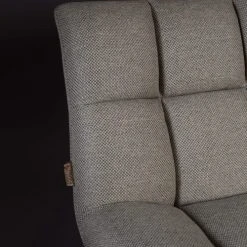 Dutchbone Fauteuils Fauteuil Lounge En Tissu Gris -Fauteuils, poufs et repose-pieds Soldes fauteuil lounge en tissu gris 5