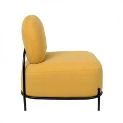 Drawer Fauteuils Fauteuil Lounge En Tissu Jaune -Fauteuils, poufs et repose-pieds Soldes fauteuil lounge en tissu jaune 3