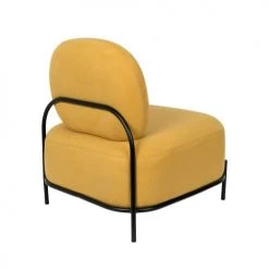 Drawer Fauteuils Fauteuil Lounge En Tissu Jaune -Fauteuils, poufs et repose-pieds Soldes fauteuil lounge en tissu jaune 4