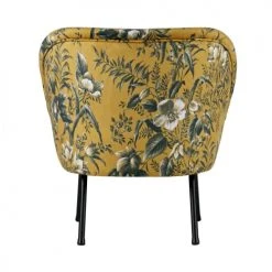 Bepurehome Fauteuils Fauteuil Lounge En Velours Ocre -Fauteuils, poufs et repose-pieds Soldes fauteuil lounge en velours ocre 5