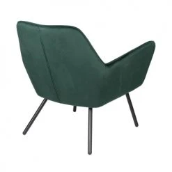 Drawer Fauteuils Fauteuil Lounge En Velours Vert Forêt -Fauteuils, poufs et repose-pieds Soldes fauteuil lounge en velours vert foret 4