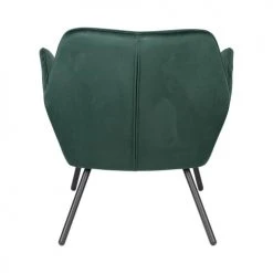 Drawer Fauteuils Fauteuil Lounge En Velours Vert Forêt -Fauteuils, poufs et repose-pieds Soldes fauteuil lounge en velours vert foret 5