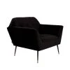 Dutchbone Fauteuils Fauteuil Lounge Velours Noir