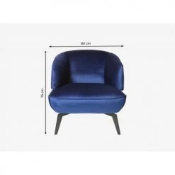Artecosy Fauteuils Fauteuil Métal Et Métal Bleu -Fauteuils, poufs et repose-pieds Soldes fauteuil metal et metal bleu 4