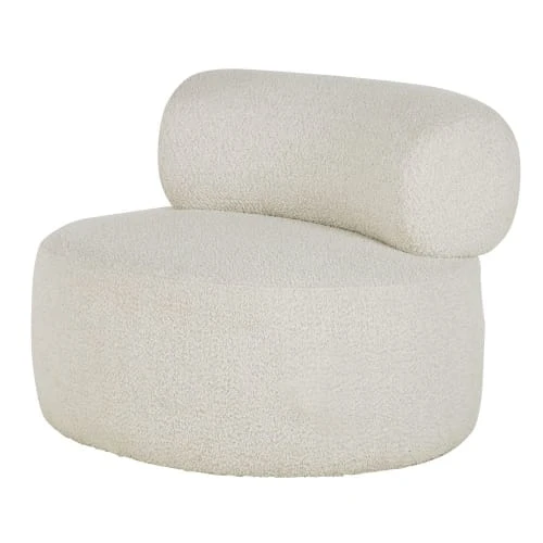 Maisons Du Monde Fauteuils Fauteuil Pivotant à Bouclettes Gris Clair 2 Maisons Du Monde Fauteuils Fauteuil Pivotant à Bouclettes Gris Clair – Image 2