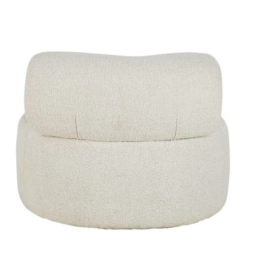 Maisons Du Monde Fauteuils Fauteuil Pivotant à Bouclettes Gris Clair 3 Maisons Du Monde Fauteuils Fauteuil Pivotant à Bouclettes Gris Clair – Image 3