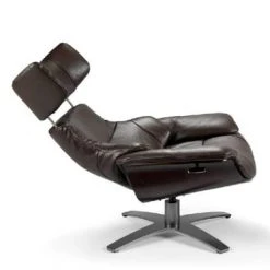 Angel Cerda Fauteuils Fauteuil Pivotant En Cuir De Vachette Avec Mécanisme Relax -Fauteuils, poufs et repose-pieds Soldes fauteuil pivotant en cuir de vachette avec mecanisme relax 2