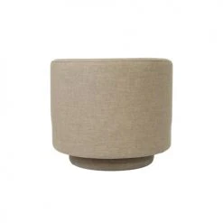 Now’s Home Fauteuils Fauteuil Pivotant En Lin Beige -Fauteuils, poufs et repose-pieds Soldes fauteuil pivotant en lin beige 5