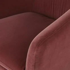 Maisons Du Monde Fauteuils Fauteuil Pivotant En Velours Terracotta -Fauteuils, poufs et repose-pieds Soldes fauteuil pivotant en velours terracotta 1000 2 7 217143 3