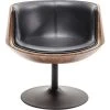 Kare Design Fauteuils Fauteuil Pivotant Noir Et Marron