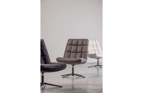 Woood Fauteuils Fauteuil Pivotante Aspect Cuir PU Noir 2 Woood Fauteuils Fauteuil Pivotante Aspect Cuir PU Noir – Image 2