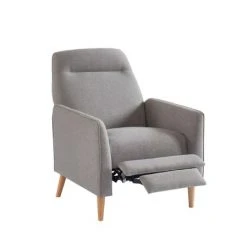 Baita Fauteuils Fauteuil Relax En Tissu 1 Place Gris