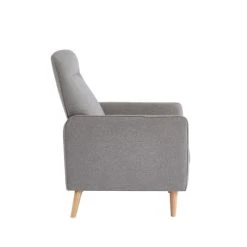 Baita Fauteuils Fauteuil Relax En Tissu 1 Place Gris -Fauteuils, poufs et repose-pieds Soldes fauteuil relax en tissu 1 place gris 4