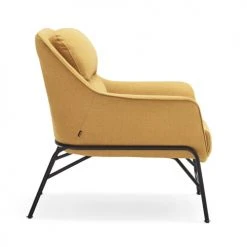 TEULAT Fauteuils Fauteuil Rembourré En Moutarde Et Pied En Métal 9 TEULAT Fauteuils Fauteuil Rembourré En Moutarde Et Pied En Métal -Fauteuils, poufs et repose-pieds Soldes fauteuil rembourre en moutarde et pied en metal 3