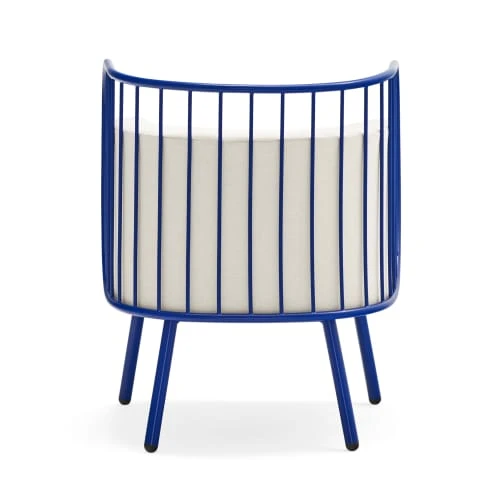 TEULAT Fauteuils Fauteuil Rembourré Et Structure Métallique En Bleu Foncé 5 TEULAT Fauteuils Fauteuil Rembourré Et Structure Métallique En Bleu Foncé – Image 5